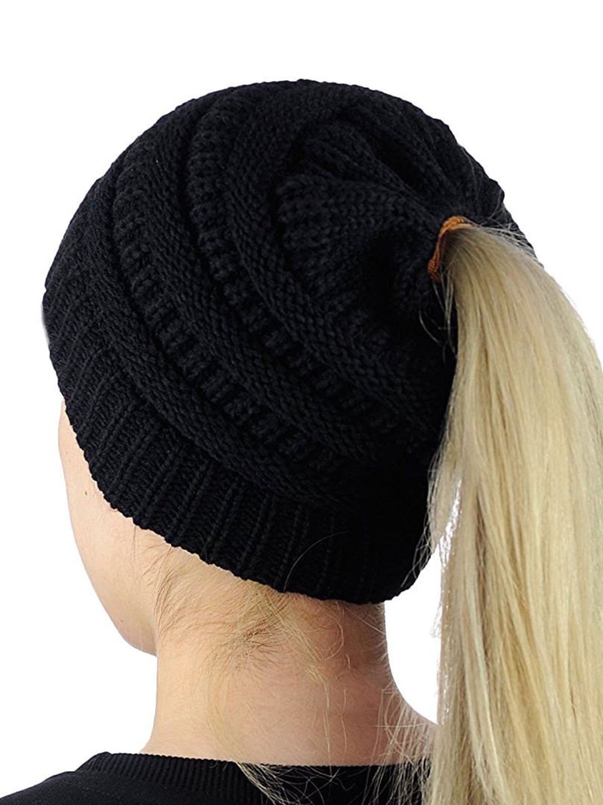 Women's Knitting Wool Earpiece Cap Hat
