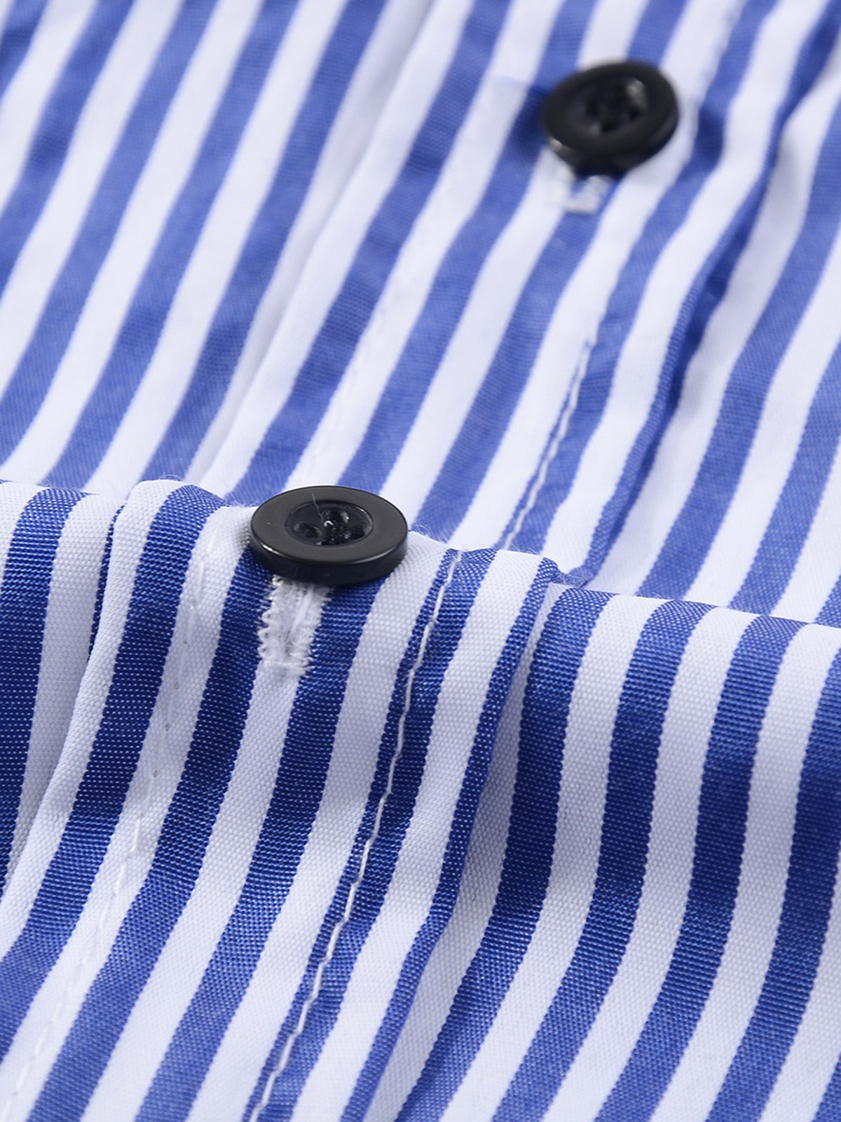 Striped Casual Loose Cotton Blouses