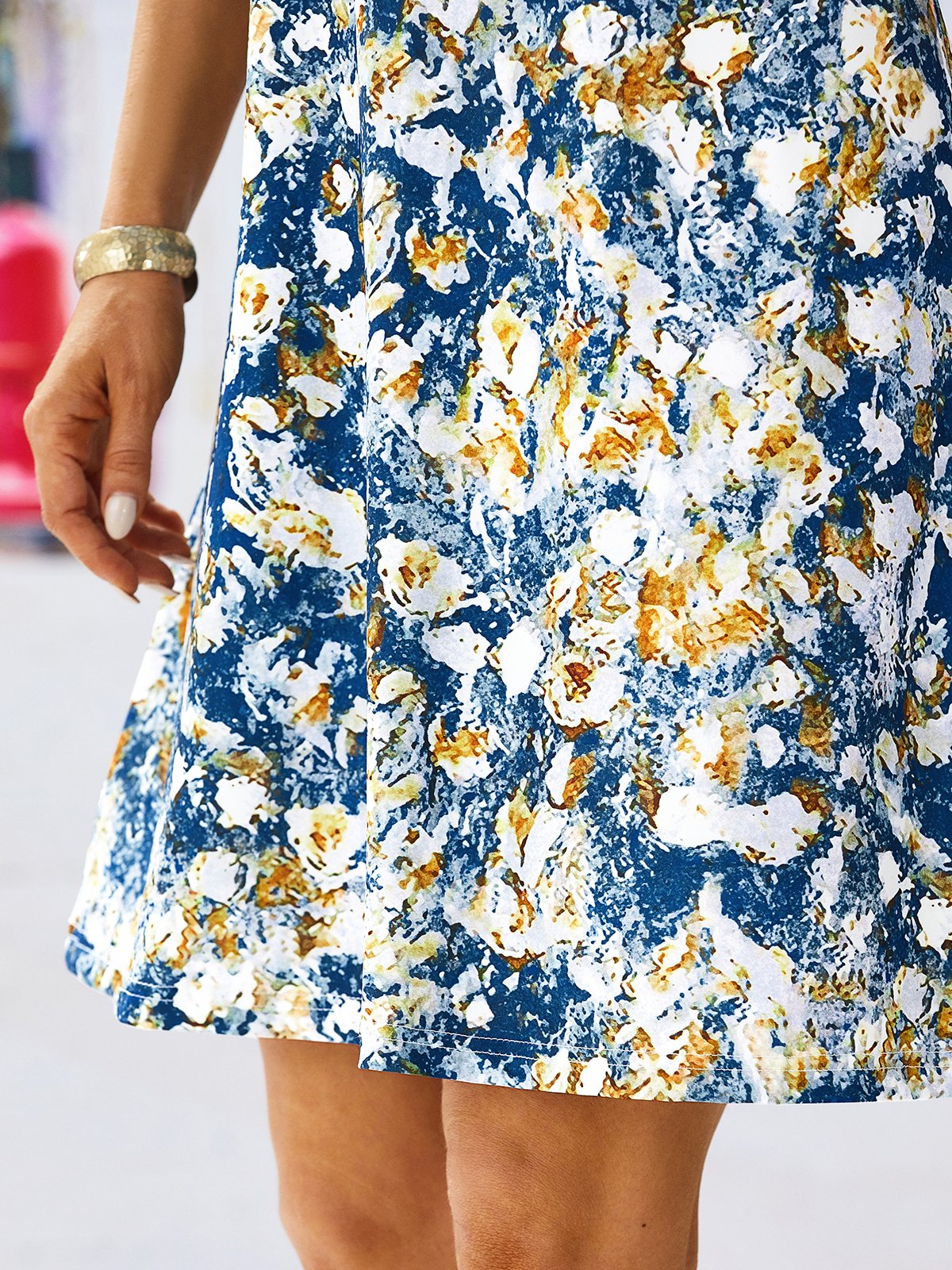 Jersey Floral Halter Casual Shorts