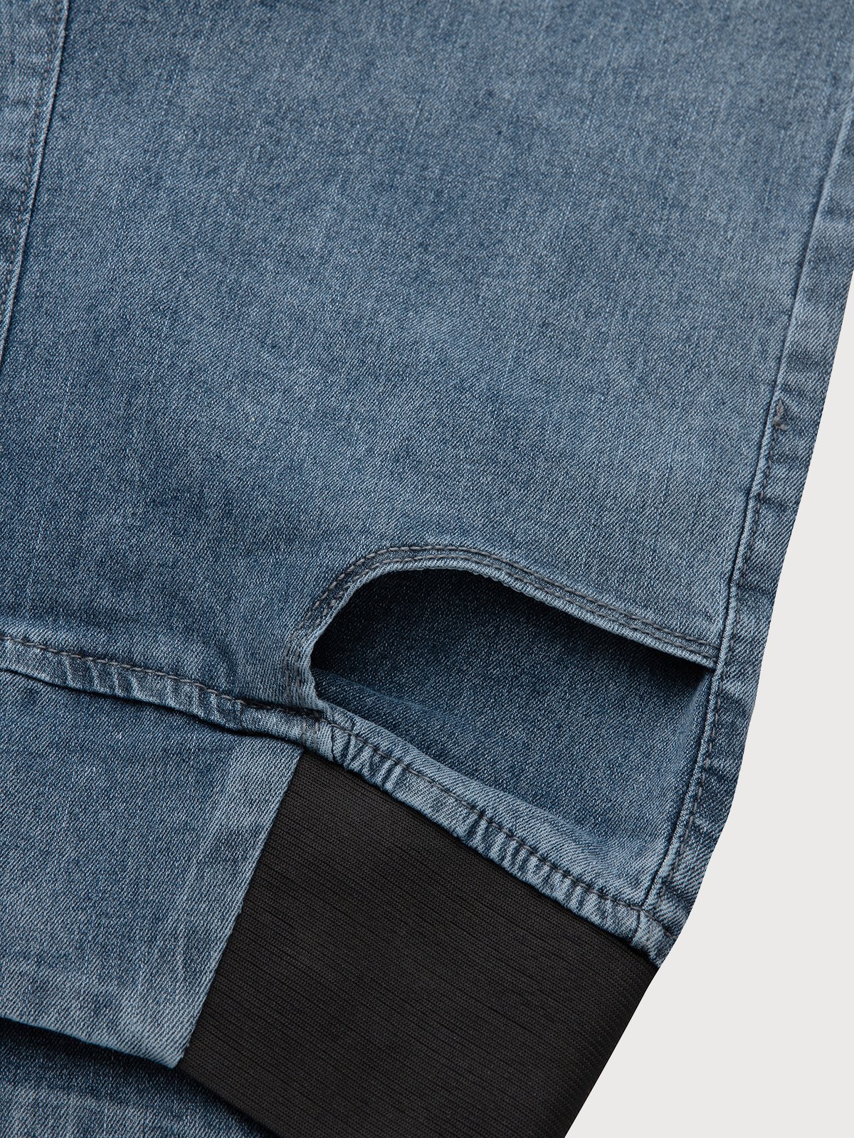 Casual Plain Loose Denim&jeans