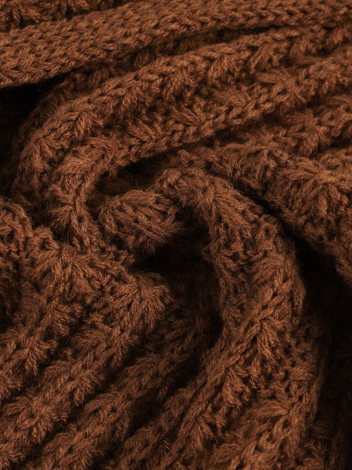 Casual Solid Color Woolen Scarf