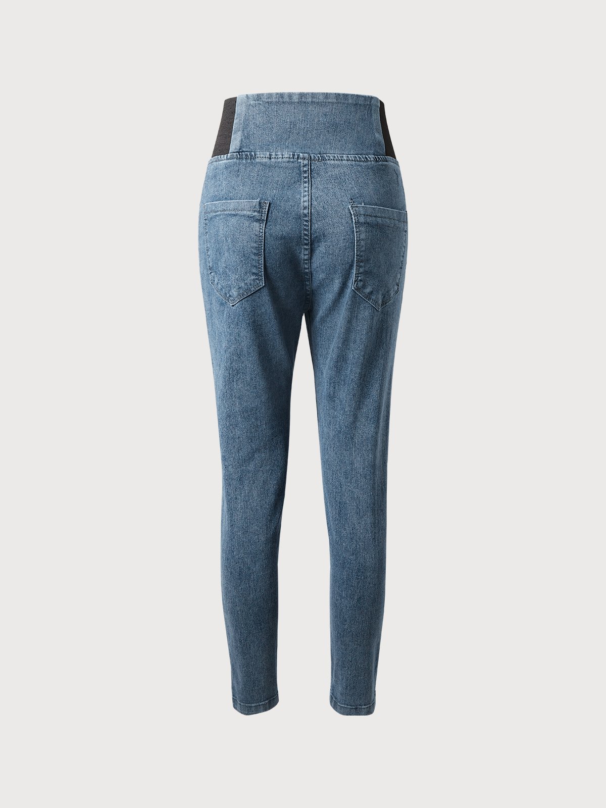 Loose Casual Plain Denim&jeans