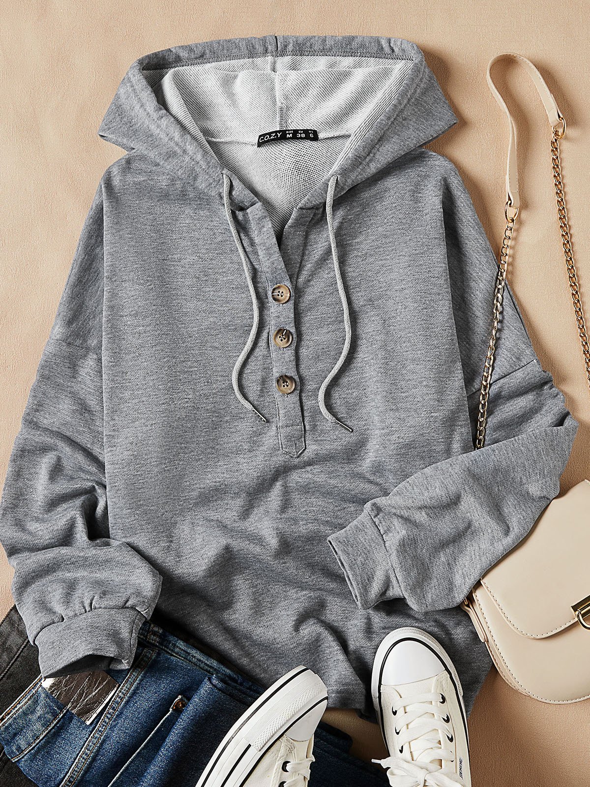 Solid Loose Casual Top