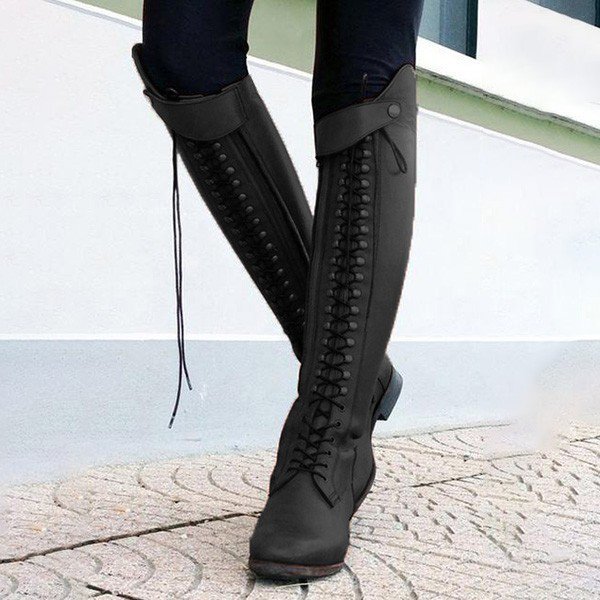 Women Plus Size Horse Riding Booties Casual Shoes