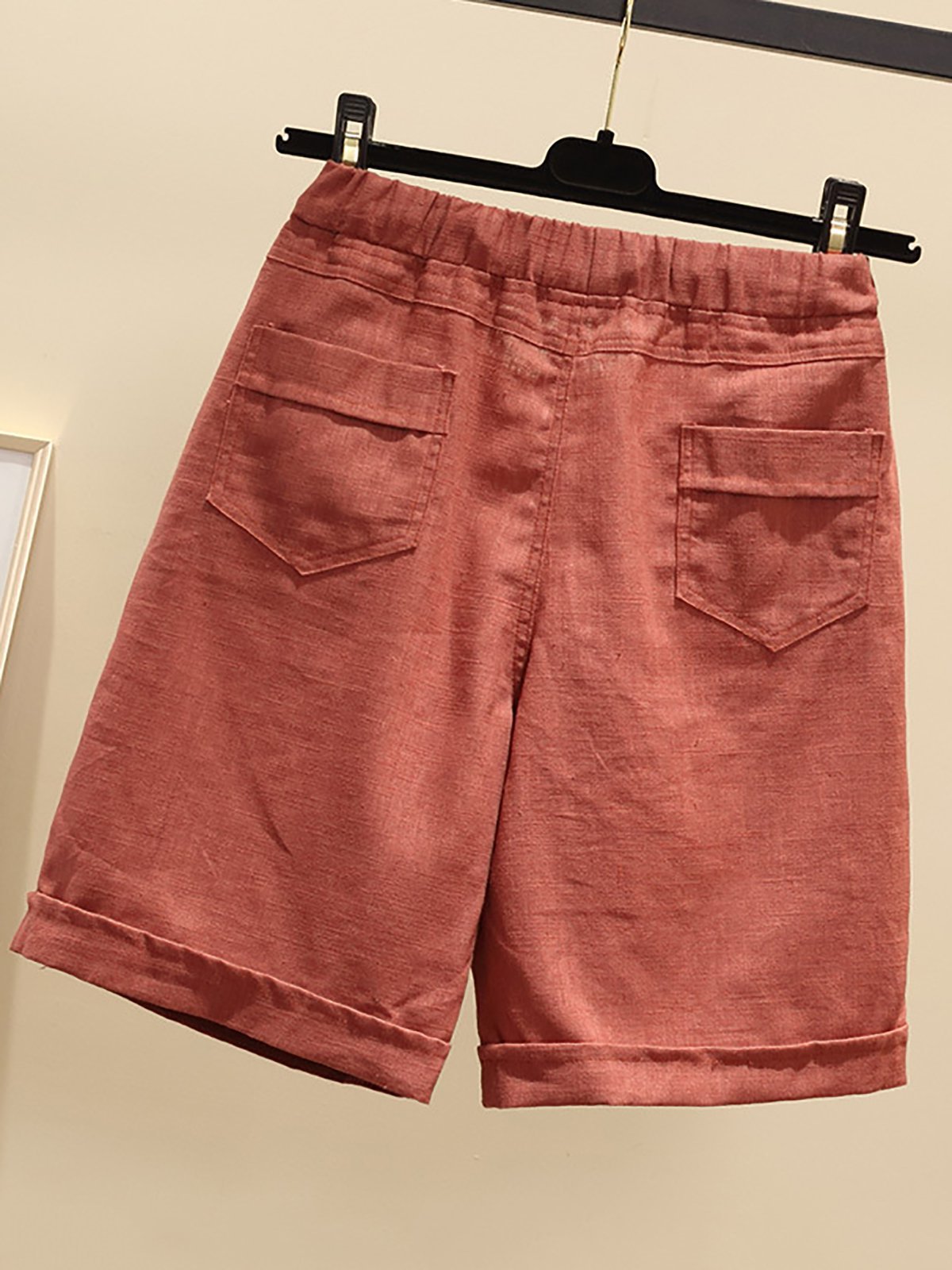 Fit Cotton Solid Shorts
