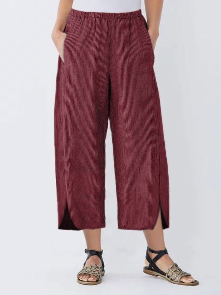 Loose Casual Cotton Trousers