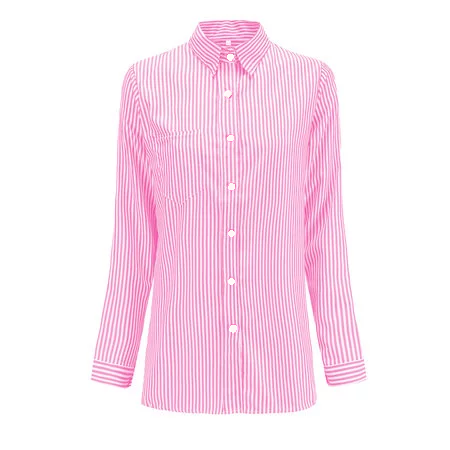 Striped Casual Loose Cotton Blouses