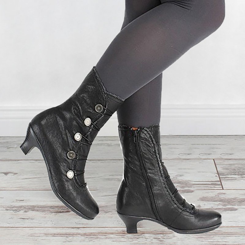Women Elegant Daily Buckle Comfy Boots
