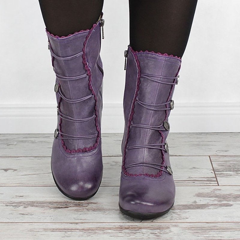 Women Elegant Daily Buckle Comfy Boots