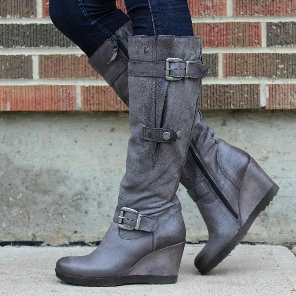 Wedge Heel Daily Boots