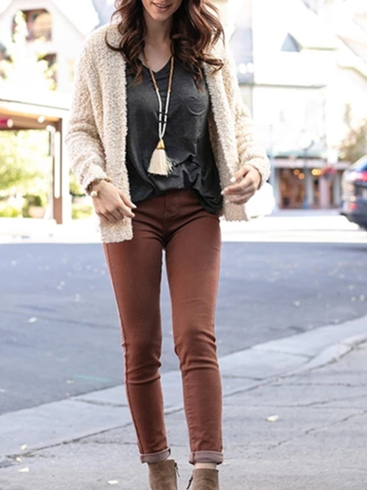 Casual Over Size Cotton-Blend Jacket