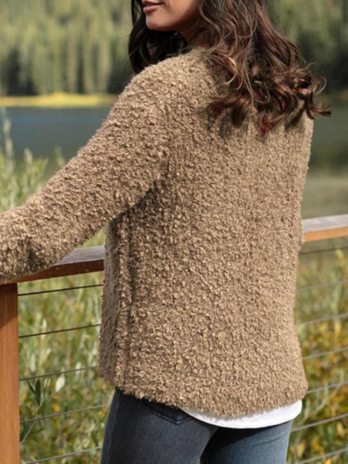 Casual Over Size Cotton-Blend Jacket