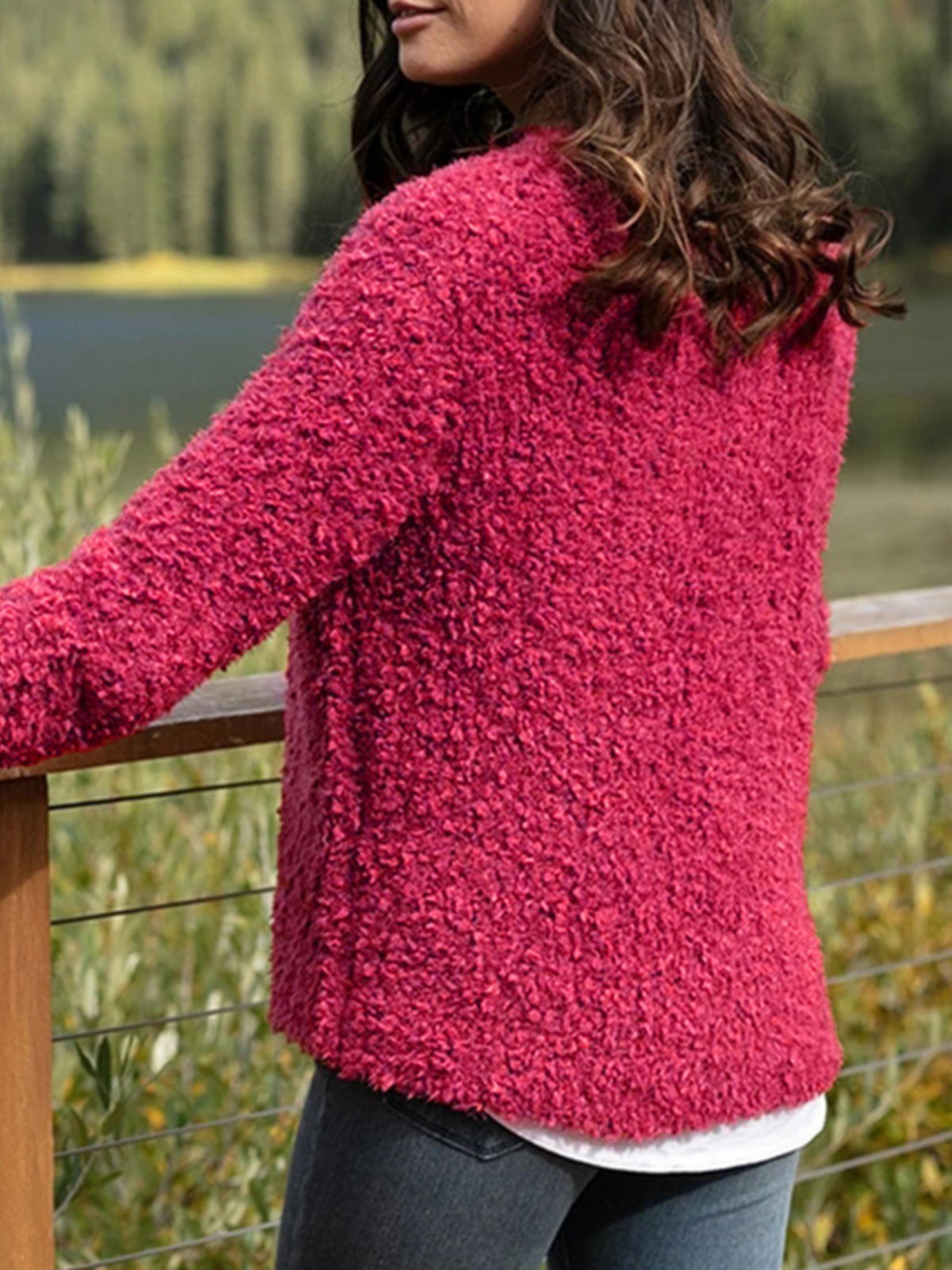 Casual Over Size Cotton-Blend Jacket