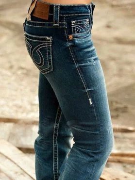 Solid Tight Vintage Denim&jeans