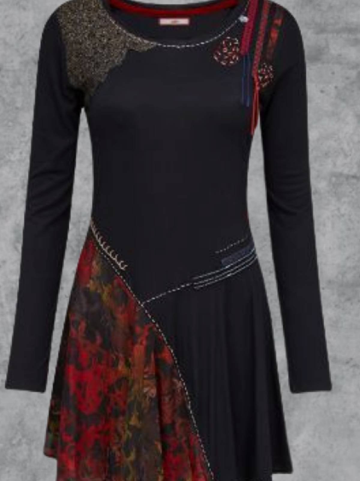Crew Neck Casual Fit Dress