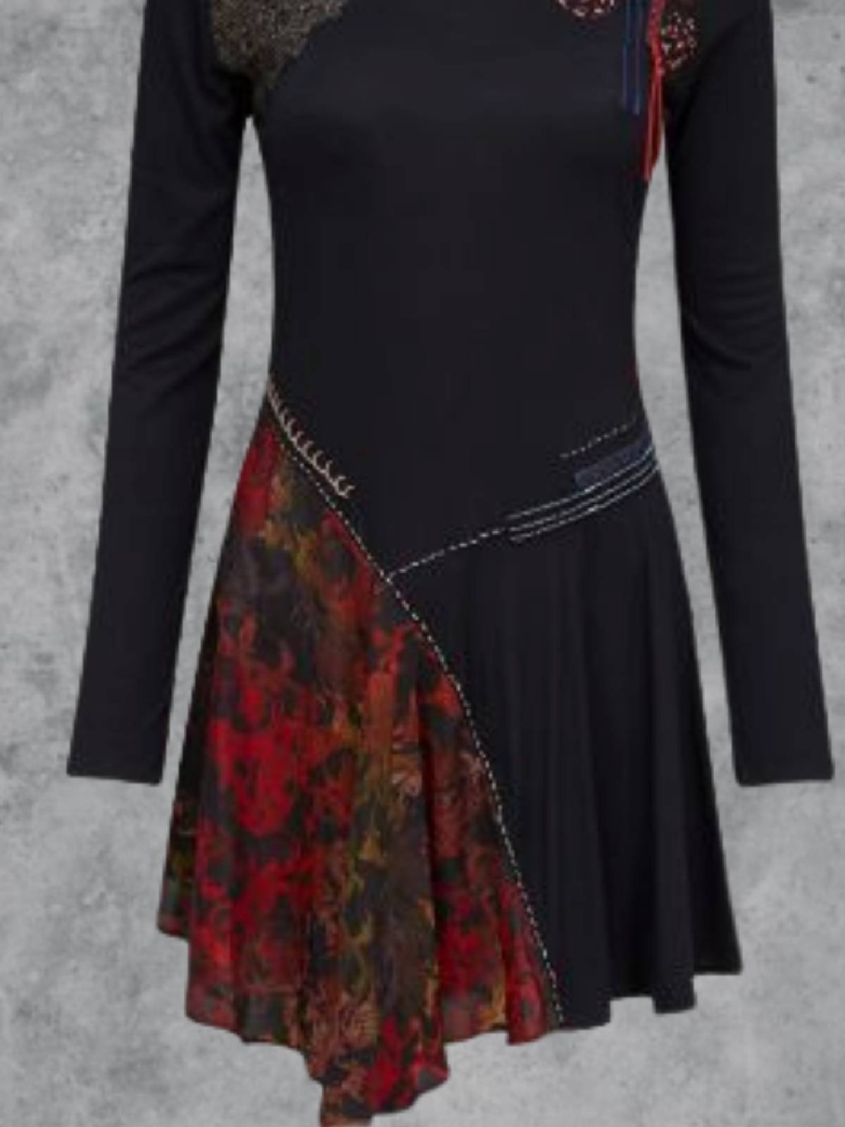 Crew Neck Casual Fit Dress