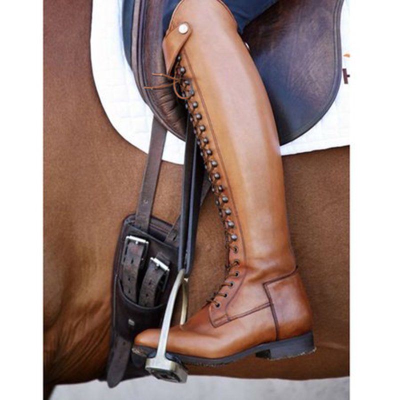 Women Plus Size Horse Riding Booties Casual Shoes