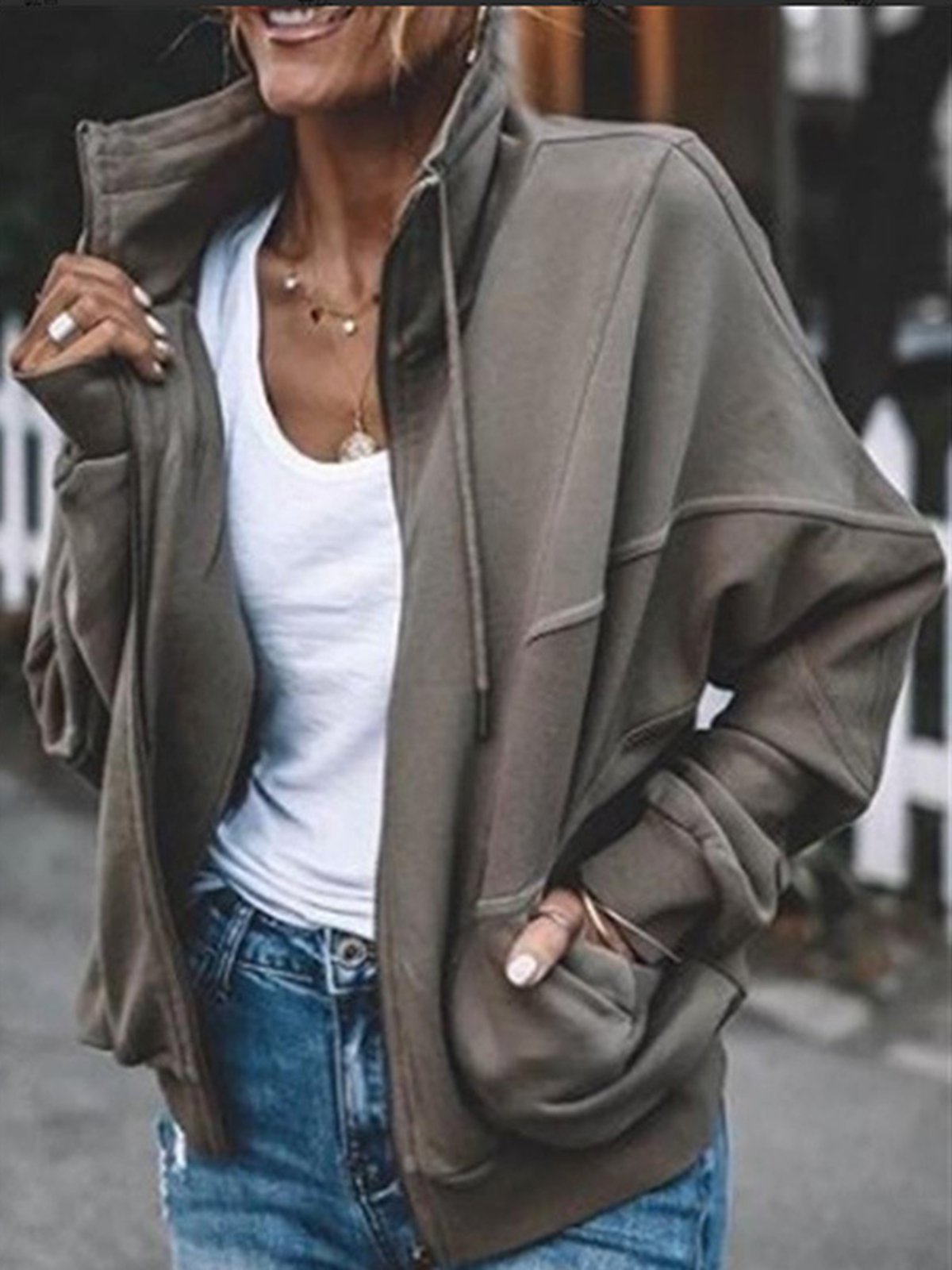 Shift Long Sleeve Casual Jacket