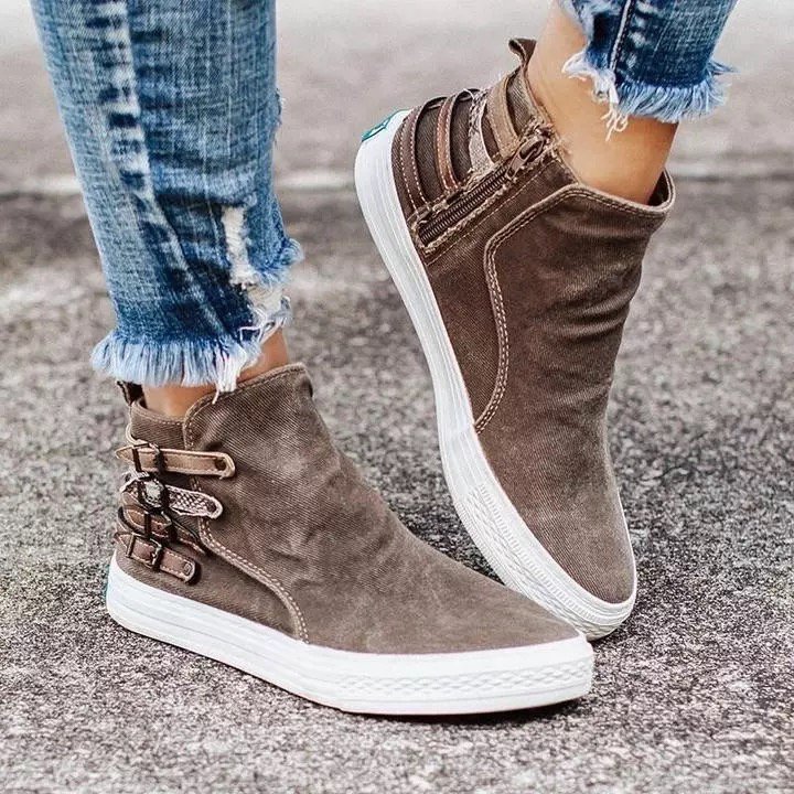 Daily Flat Heel Ankle Ankle Boots