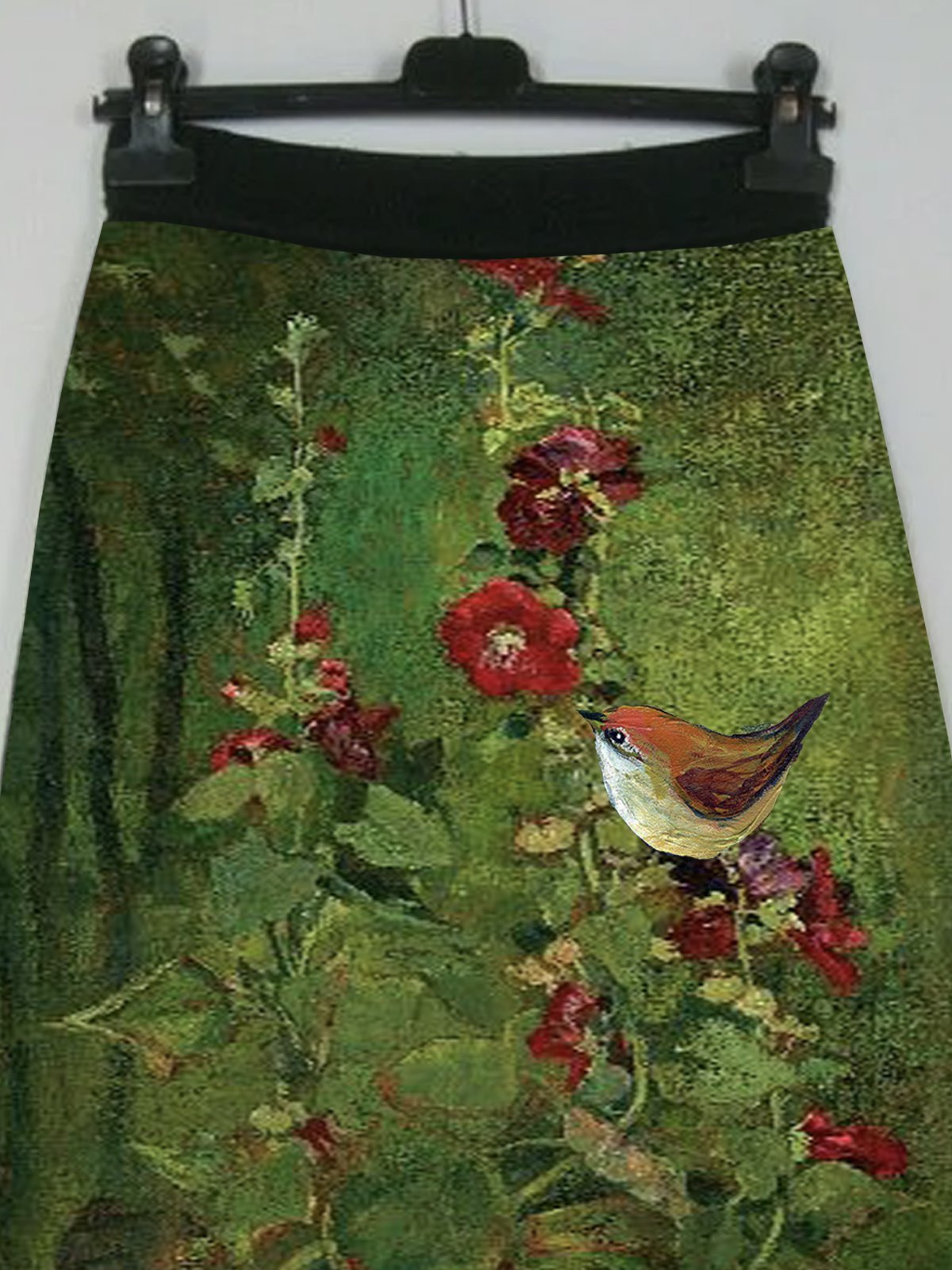 Floral Vintage Cotton-Blend Skirt