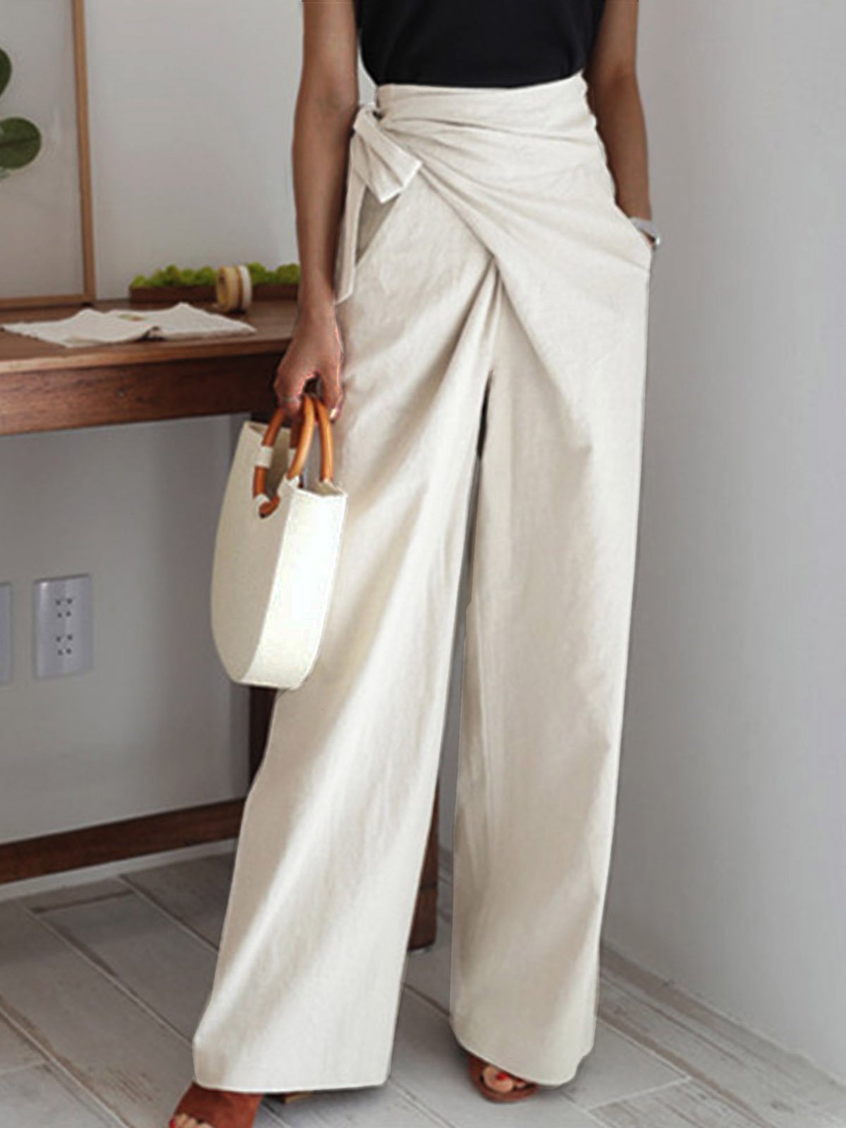 Casual Loose Linen Trousers