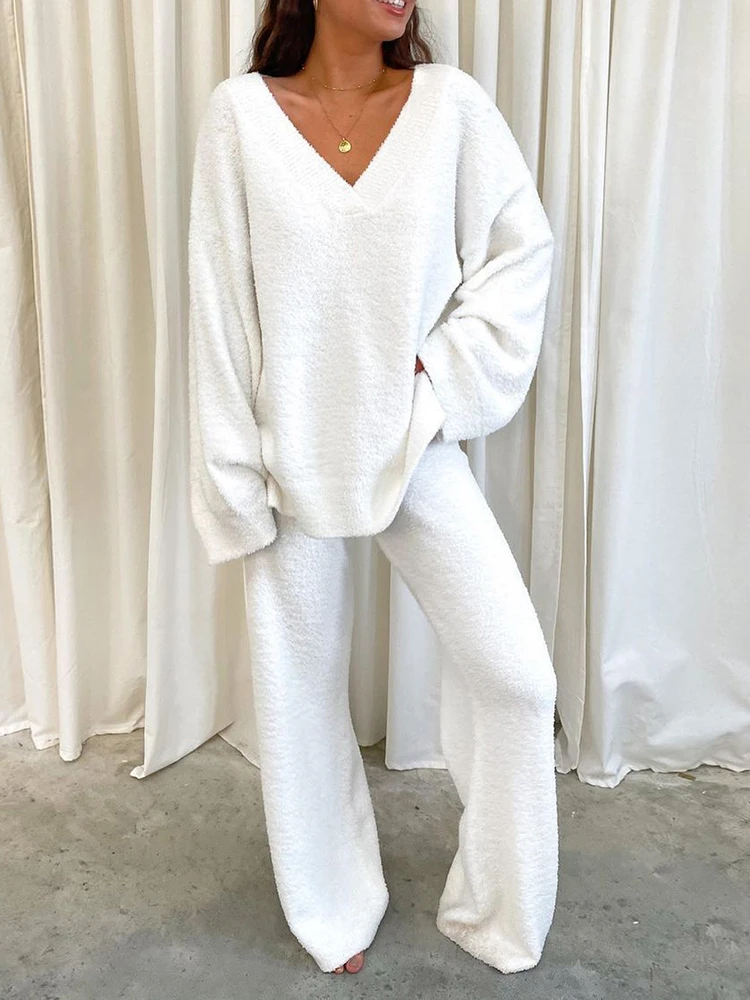 Fluff/granular Fleece Fabric Shift Sets