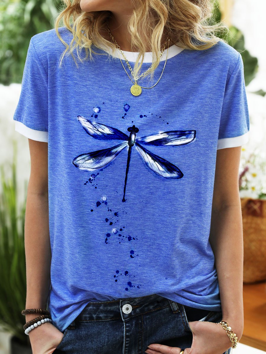 Casual Printed Loose T-shirt