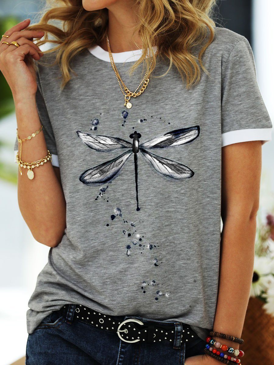 Casual Printed Loose T-shirt