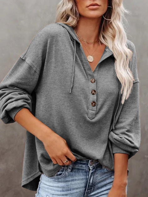 Solid Loose Casual Top