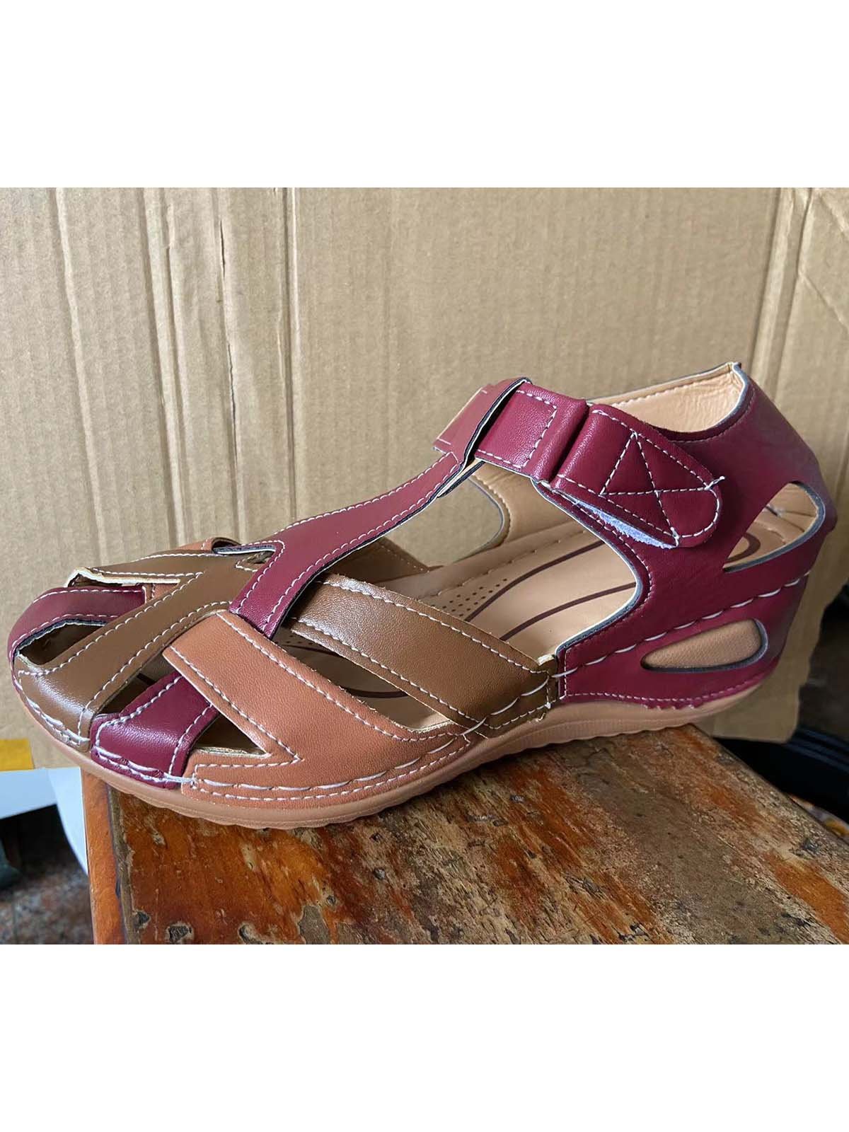 Platform Pu Leather Sandals