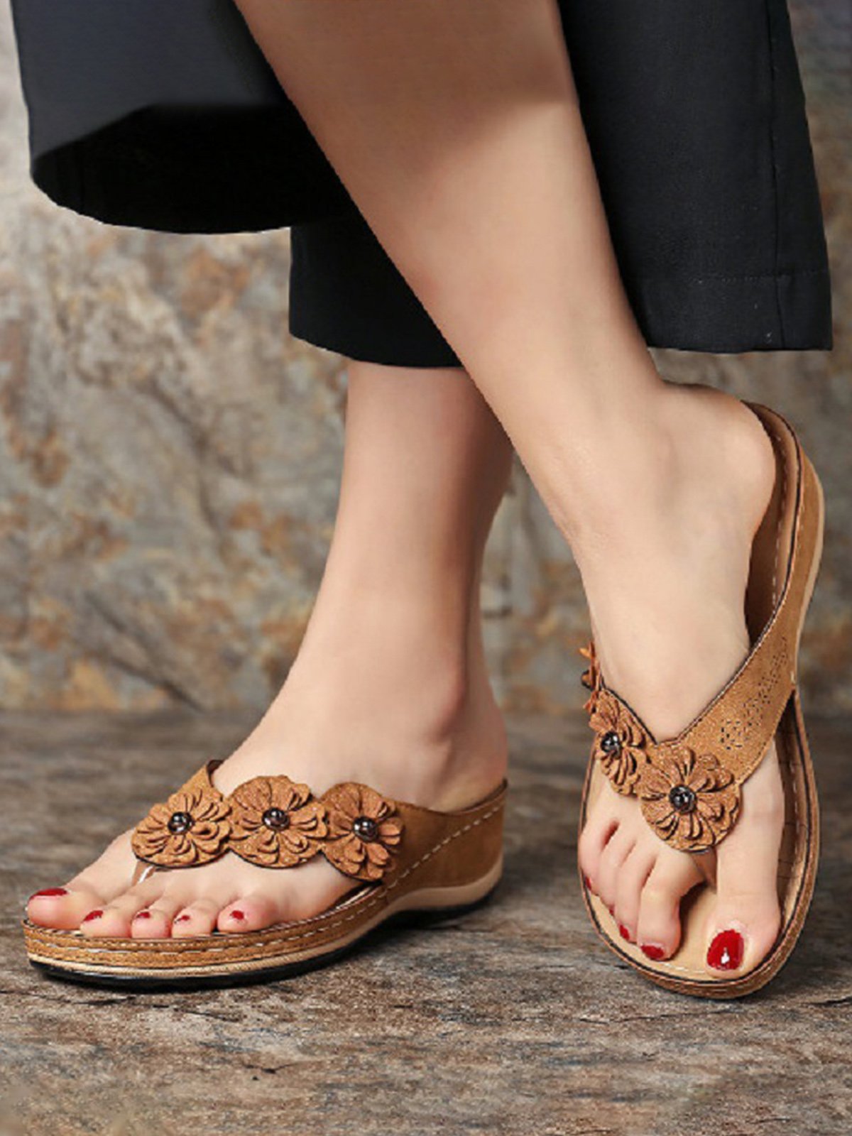 Pu Leather Autumn Sandals