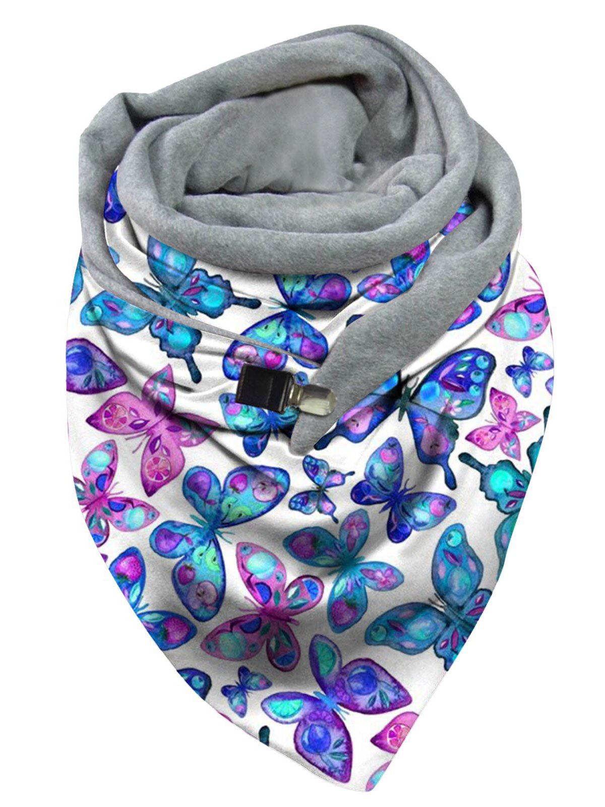 Casual All Season Butterfly Printing Wicking Commuting Standard Scarf Regular Scarf for Women