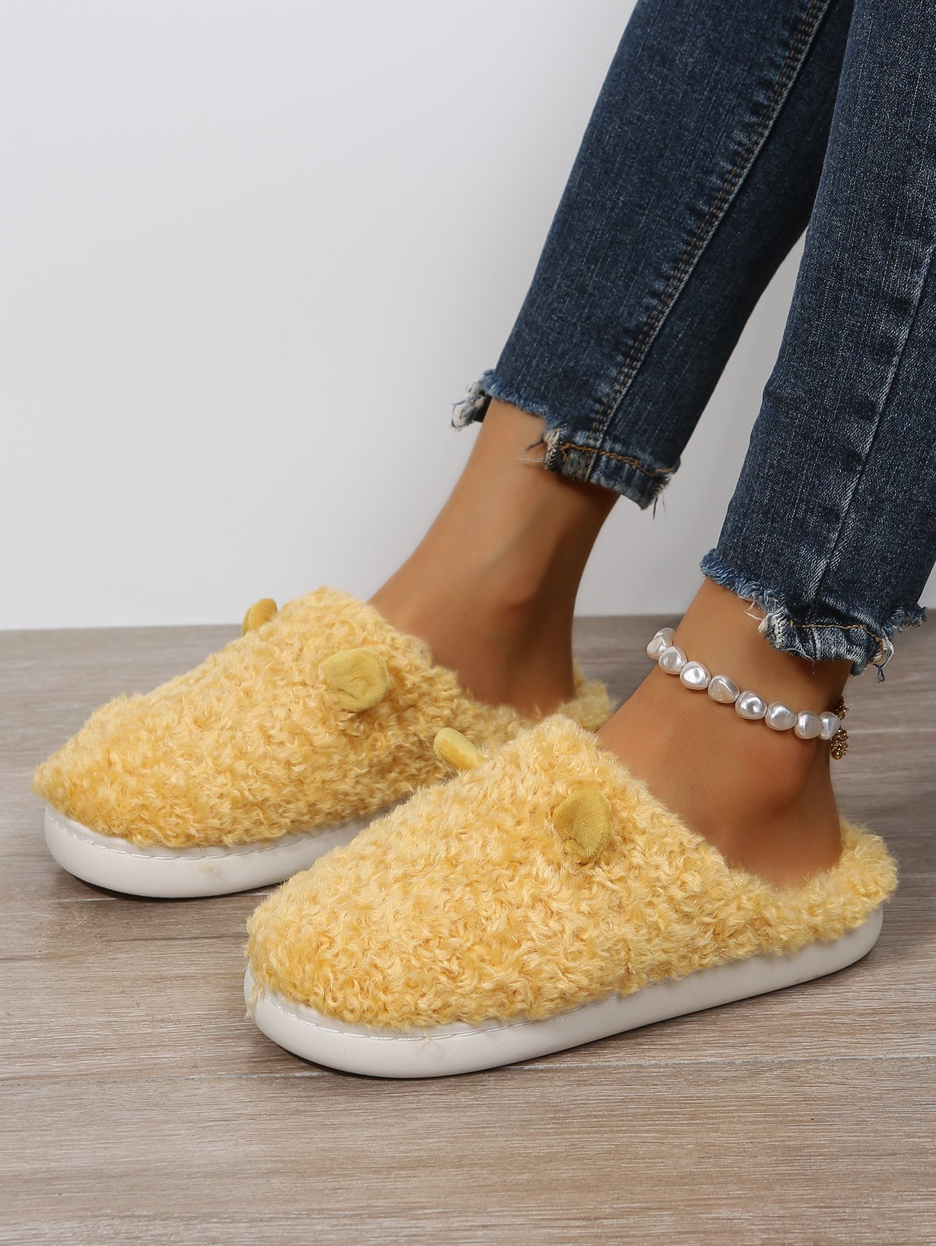 Bathroom Lightweight Non-Slip Cute Baotou Slippers
