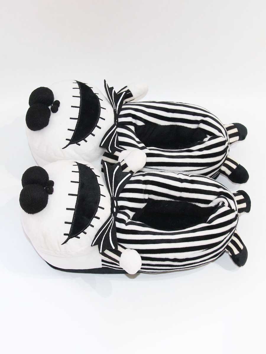 Striped Winter Party Split Joint Party Fabric Fabric Hot List Toe-covered Slippers Living Room Slippers for Women