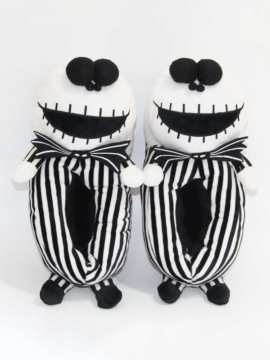 Striped Winter Party Split Joint Party Fabric Fabric Hot List Toe-covered Slippers Living Room Slippers for Women