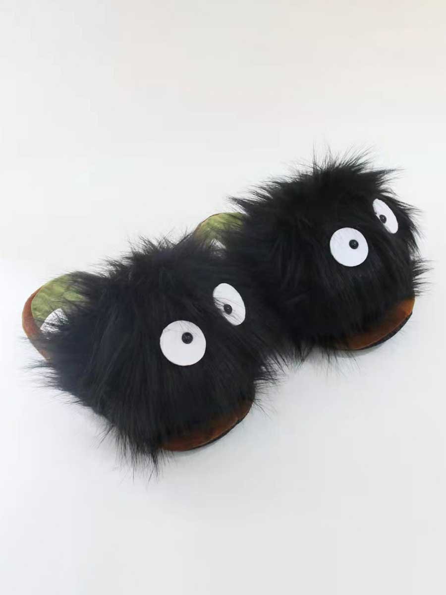 Women Autumn Party Halloween Party Closed Toe Plus Size Slip On Warmth Toe-covered Slippers Living Room Slippers