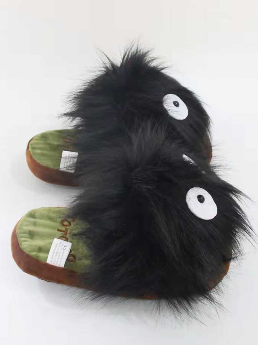 Women Autumn Party Halloween Party Closed Toe Plus Size Slip On Warmth Toe-covered Slippers Living Room Slippers