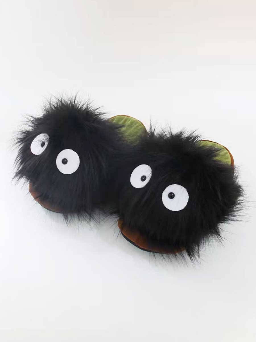 Women Autumn Party Halloween Party Closed Toe Plus Size Slip On Warmth Toe-covered Slippers Living Room Slippers