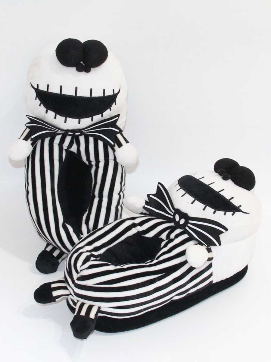 Striped Winter Party Split Joint Party Fabric Fabric Hot List Toe-covered Slippers Living Room Slippers for Women