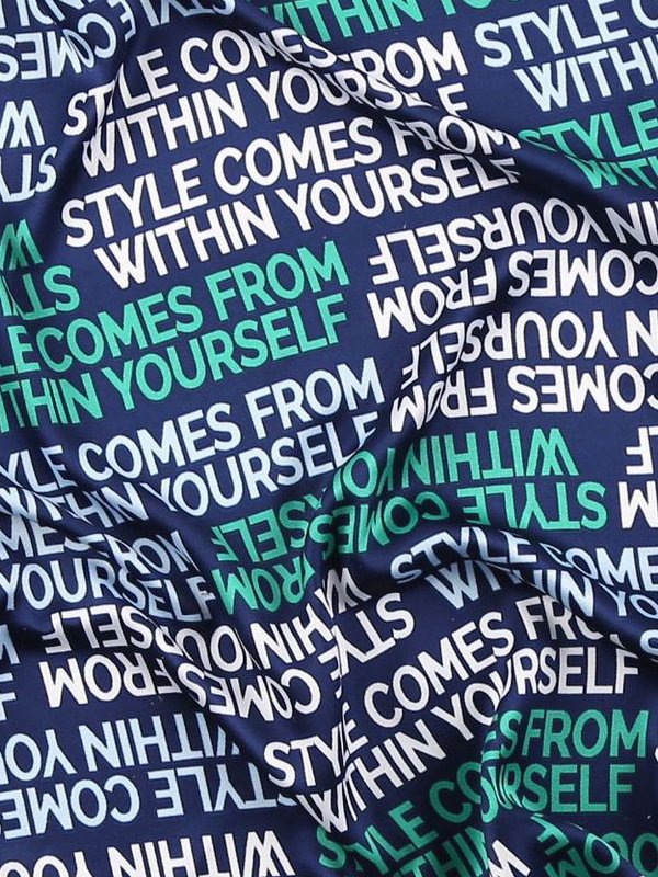 Style Comes From Within Yourself Casual Silk Contrast Square Scarf