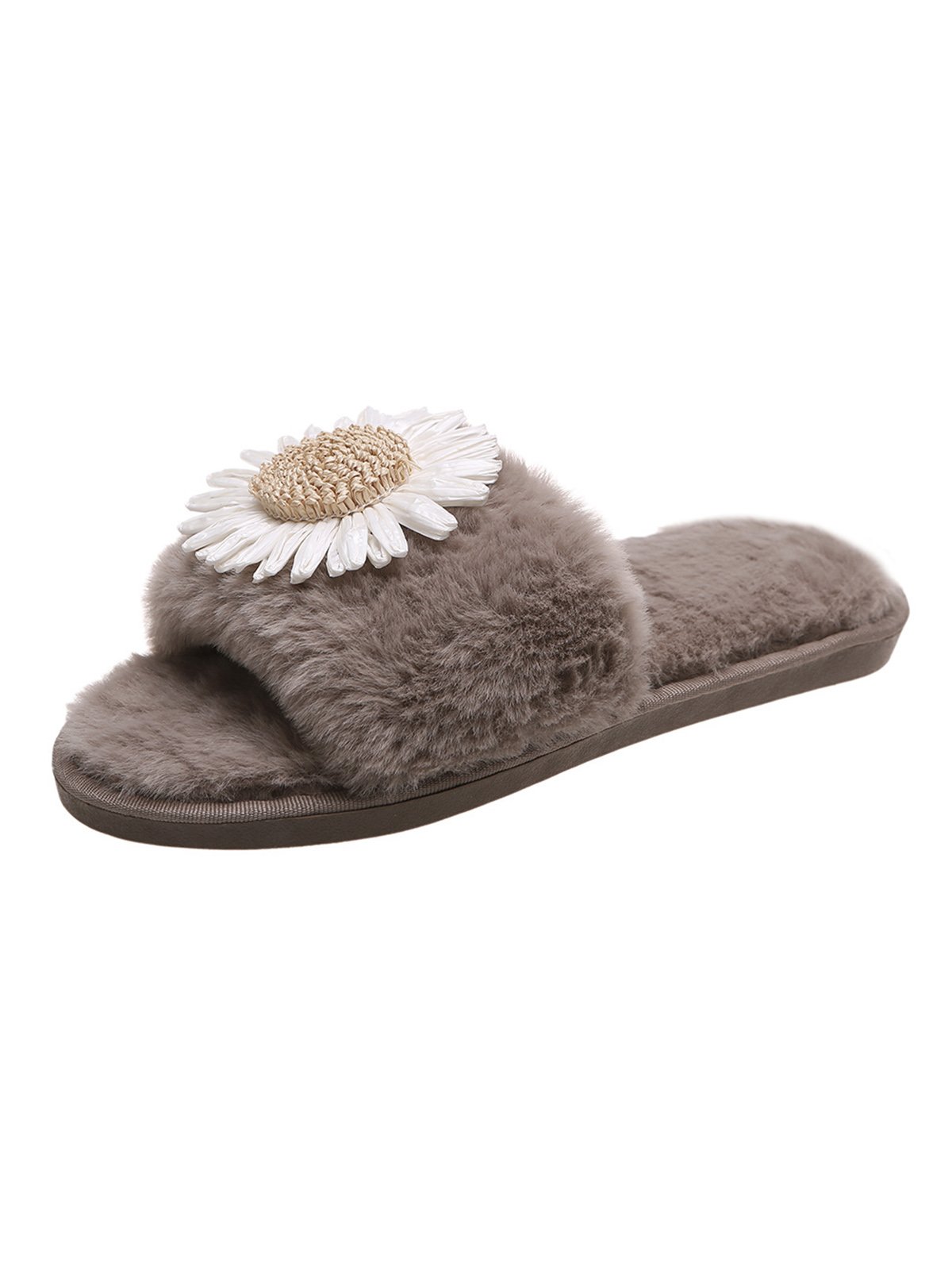 Daisy Furry Home Slippers One Size Small