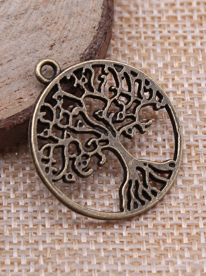 DIY Tree of Life Pattern Pendants Bracelets Necklaces Jewelry Accessories Thanksgiving Christmas Gifts