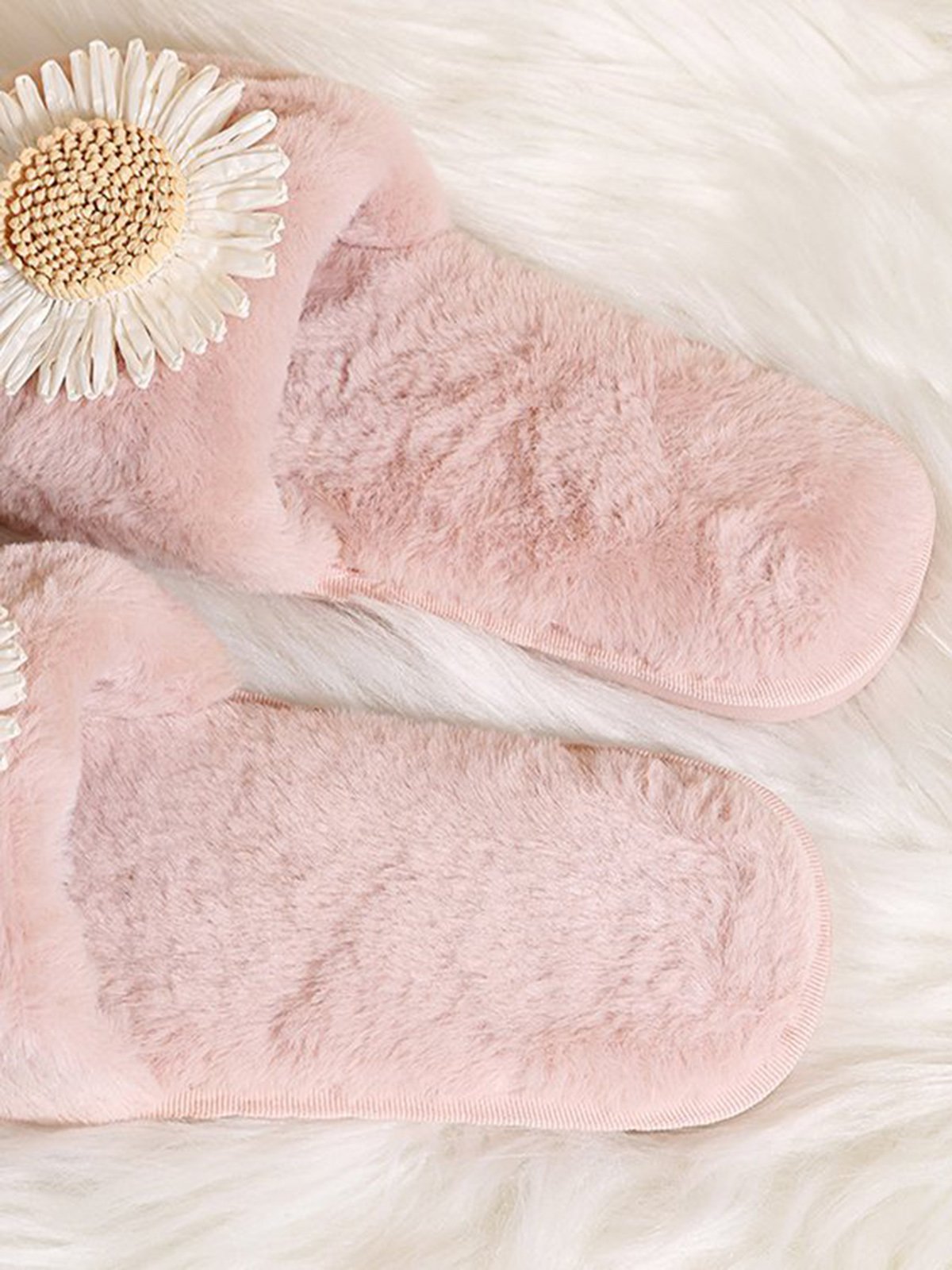 Daisy Furry Home Slippers One Size Small