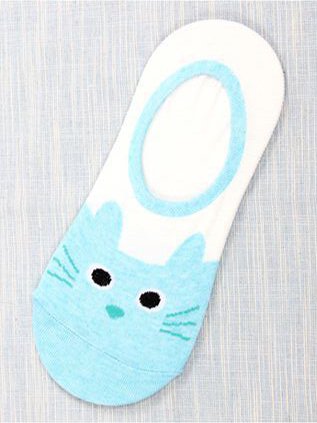 Casual Cotton Cat Pattern Socks Daily Commuter Clothes