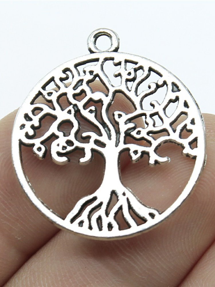 DIY Tree of Life Pattern Pendants Bracelets Necklaces Jewelry Accessories Thanksgiving Christmas Gifts