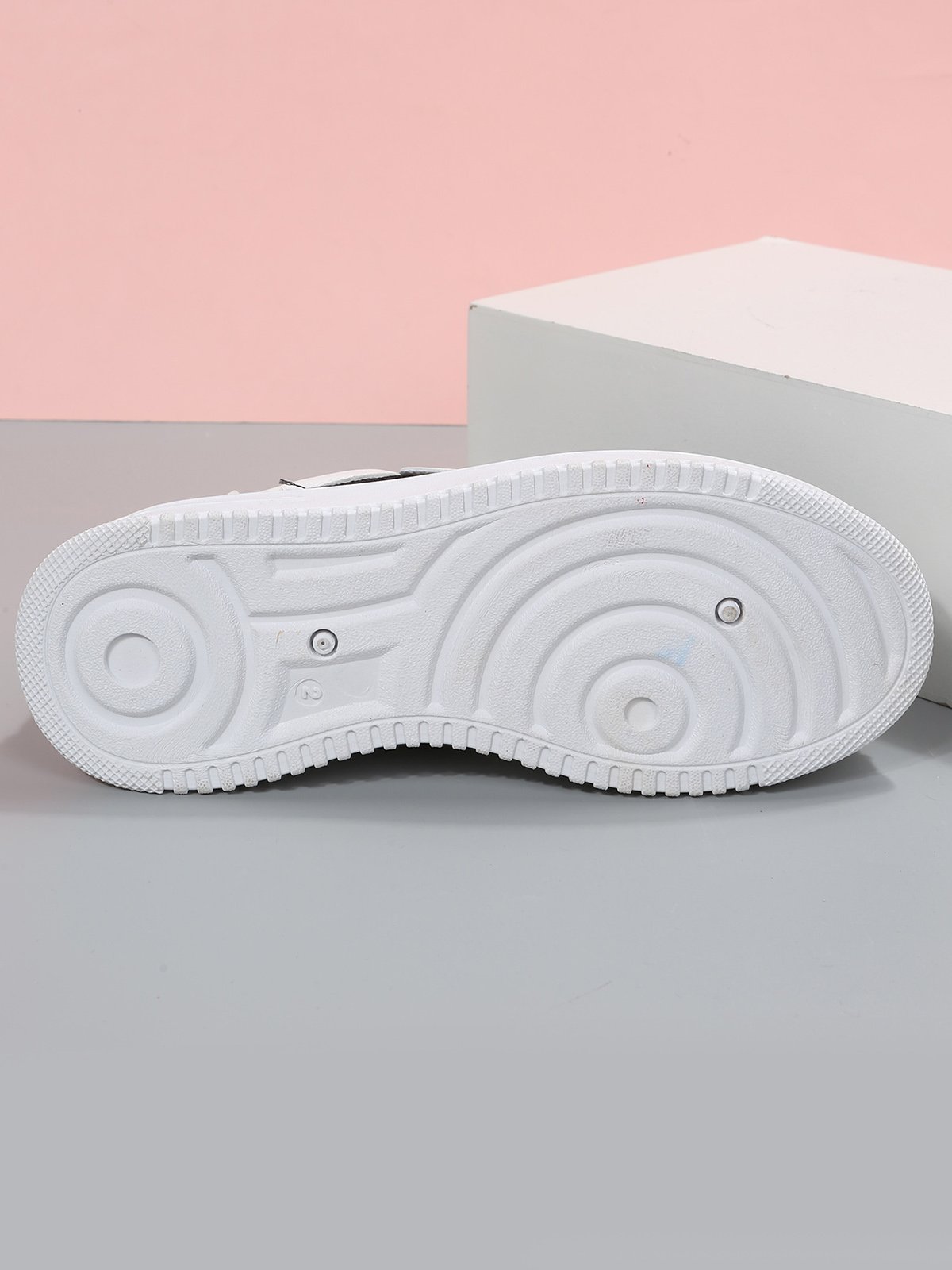 Fashion Contrast Panel Lightweight Round Toe Flats