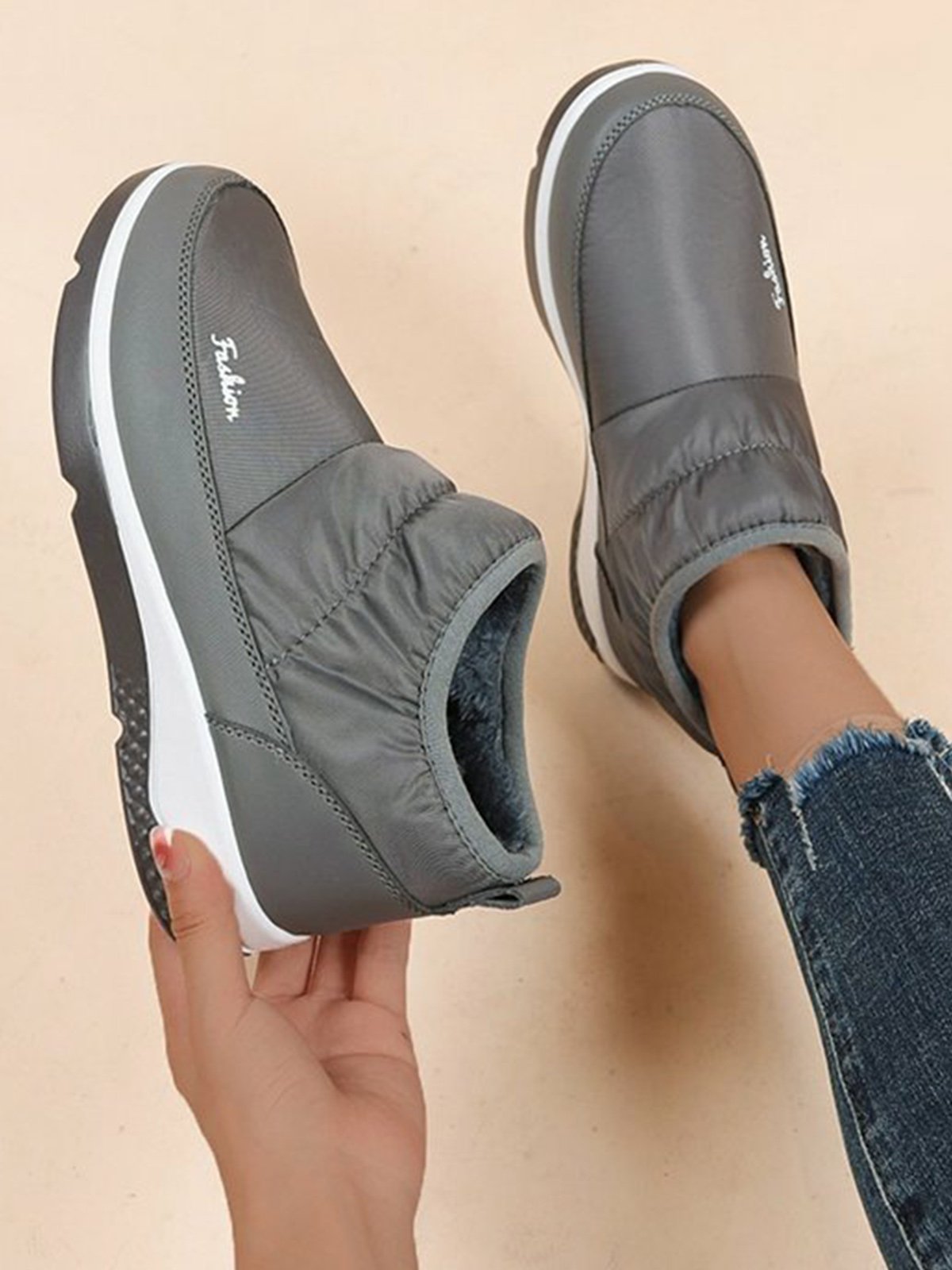 Outdoor Warm Waterproof Low Top Comfortable Casual Snow Boots