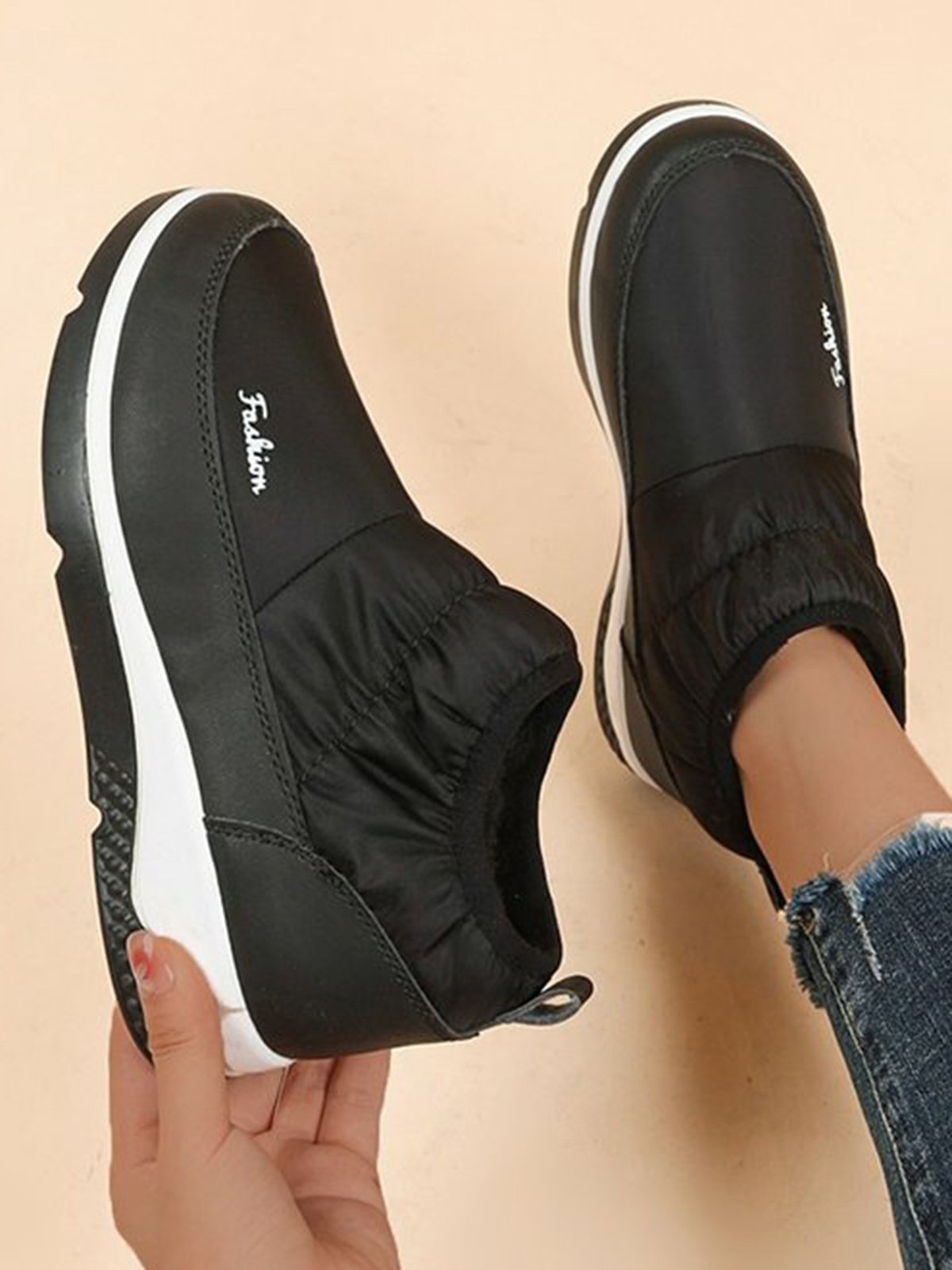 Outdoor Warm Waterproof Low Top Comfortable Casual Snow Boots