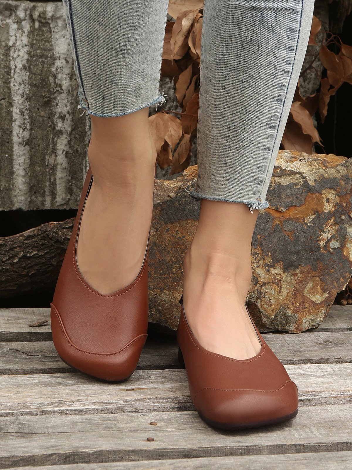 Comfortable Soft Lightweight Square Toe Shoes