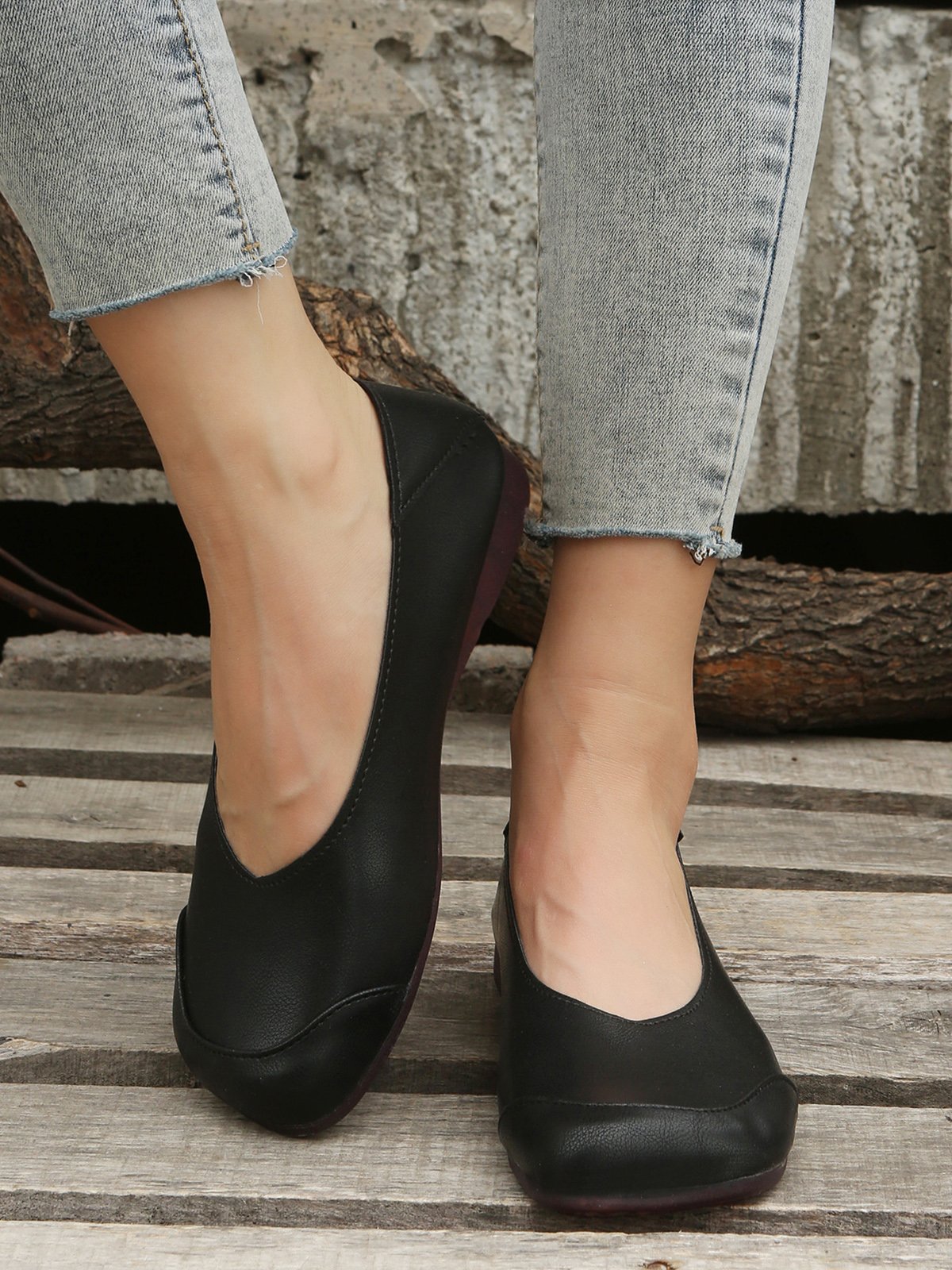 Comfortable Soft Lightweight Square Toe Shoes